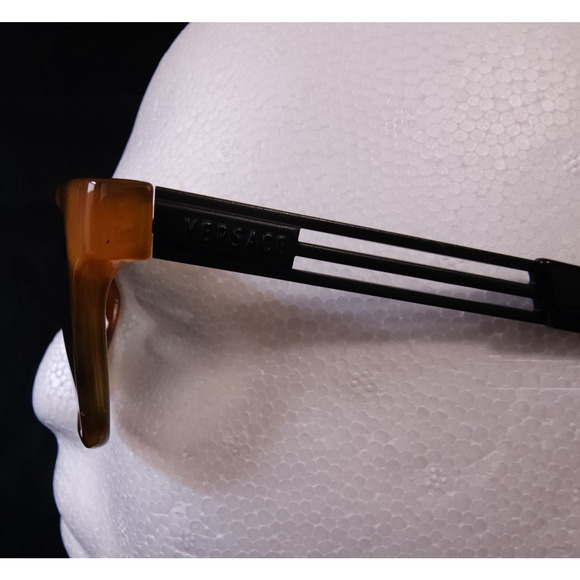 Gianni Versace 1996 Sunglasses Tortoise Unisex Black Metal MOD 452/A Vintage main image 2
